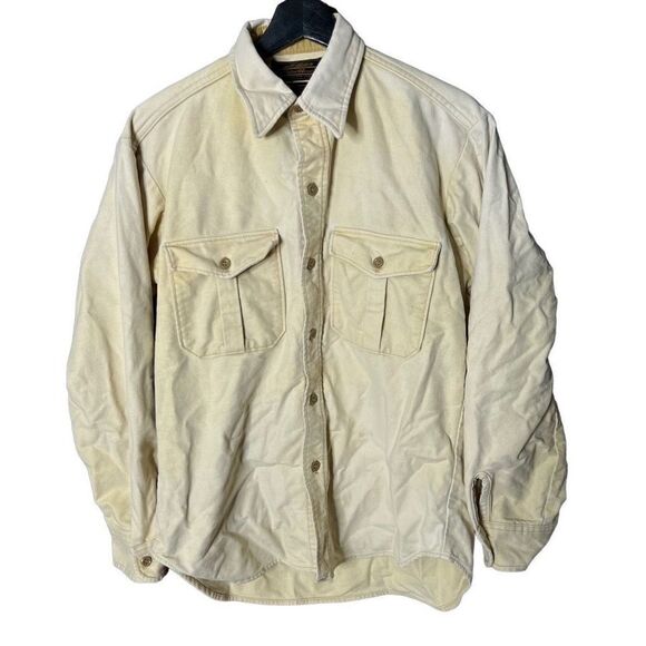 VTG Eddie Bauer Camel Burton Down Flannel USA Medium - Picture 1 of 5